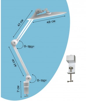 Настільна безтіньова лампа 24W Working Lamp
